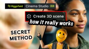 Higgsfield Cinema Studio 2.0 3D scene